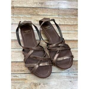 Rocket Dog Women's Metallic Brown Bronze Strappy Joy Sandals Size 8m